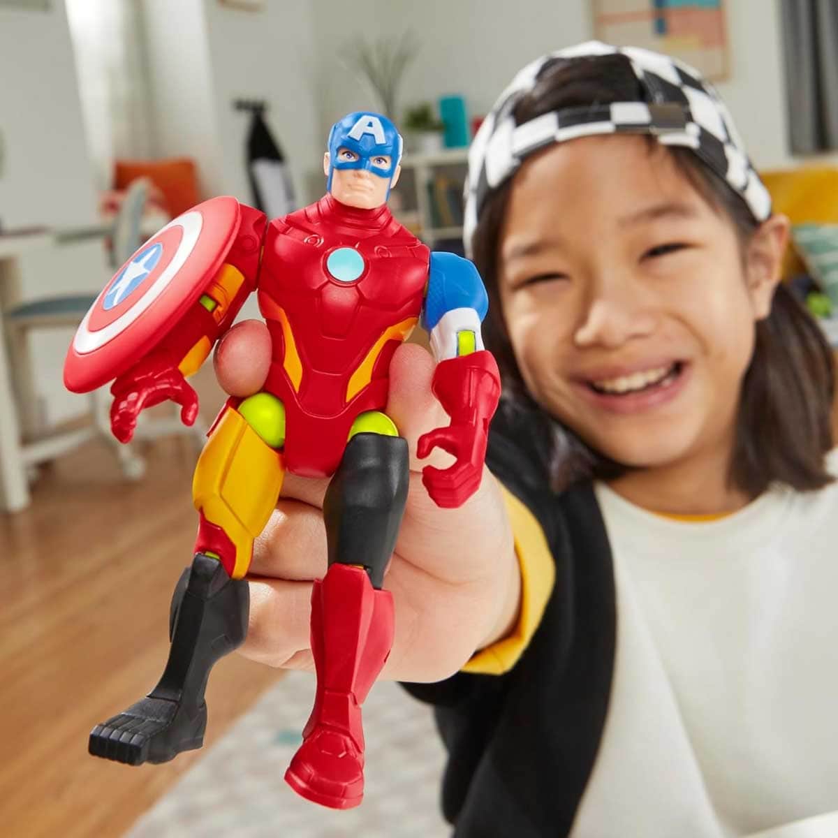 Marvel Avengers MixMashers Captain America Action Figure Unisex, 5-7 Years