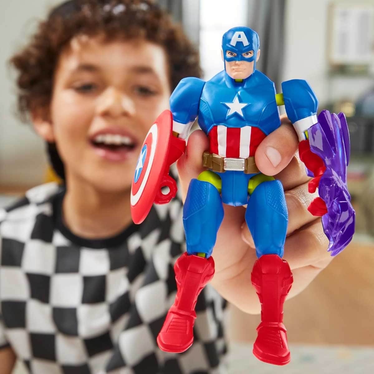 Marvel Avengers MixMashers Captain America Action Figure Unisex, 5-7 Years