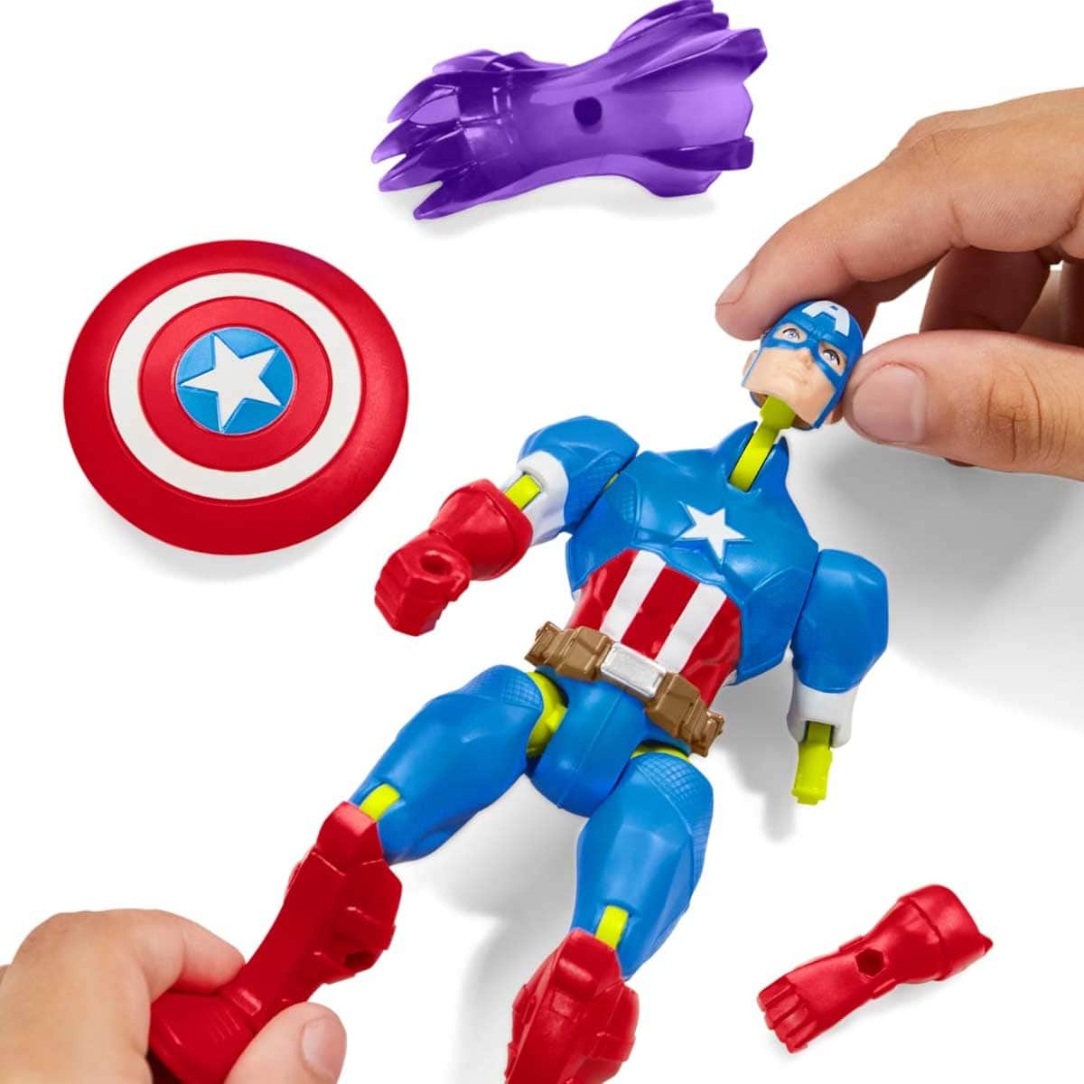 Marvel Avengers MixMashers Captain America Action Figure Unisex, 5-7 Years