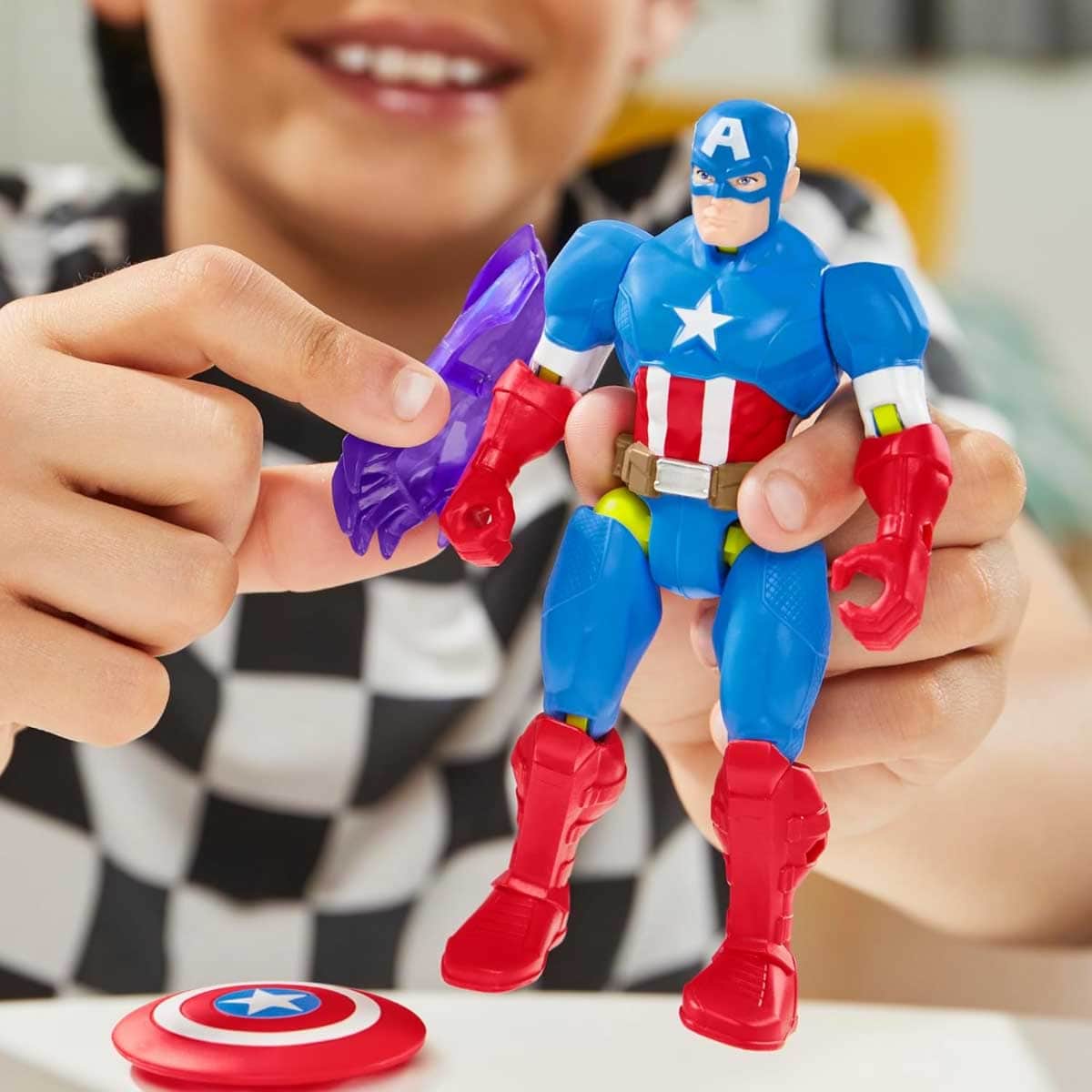 Marvel Avengers MixMashers Captain America Action Figure Unisex, 5-7 Years