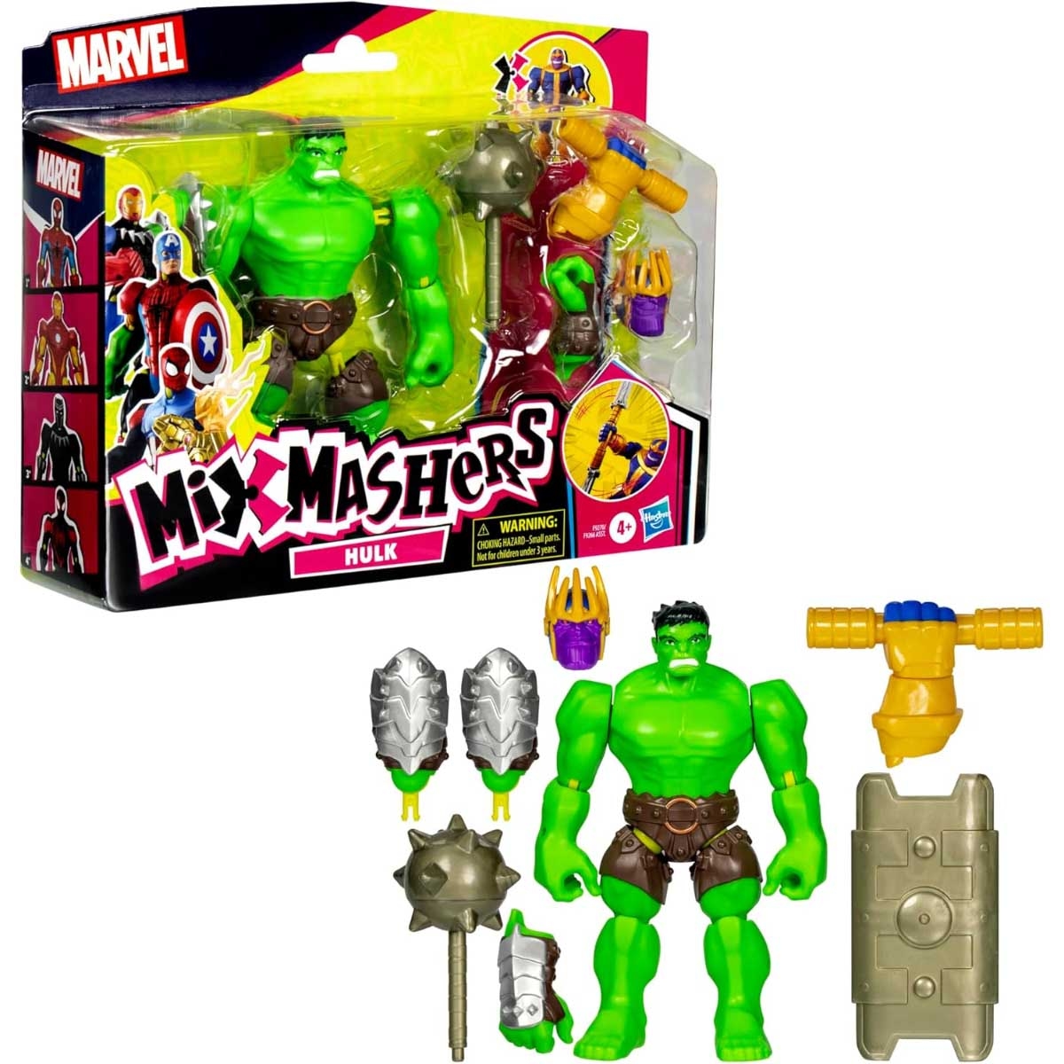 Marvel Avengers MixMashers Hulk Deluxe Action Figure Unisex, 5-7 Years