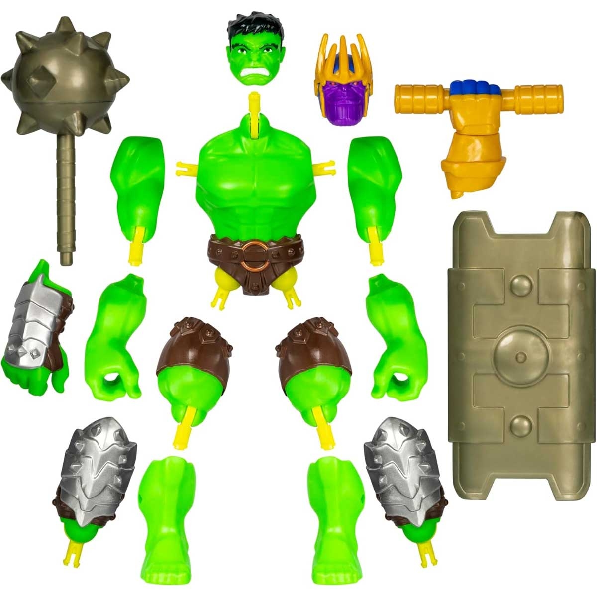 Marvel Avengers MixMashers Hulk Deluxe Action Figure Unisex, 5-7 Years
