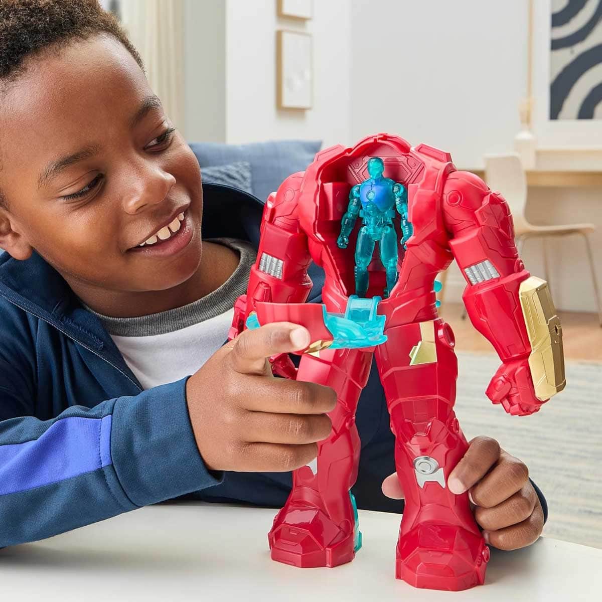 Marvel Avengers Venom Versus Epic Iron Man & Hulkbuster Armor Figure Set Unisex, 5-7 Years
