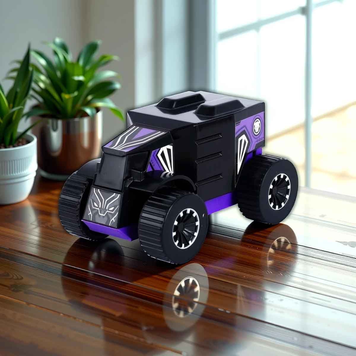 Marvel Black Panther Pull Back Mightiest Truck Unisex, 3-4 Years