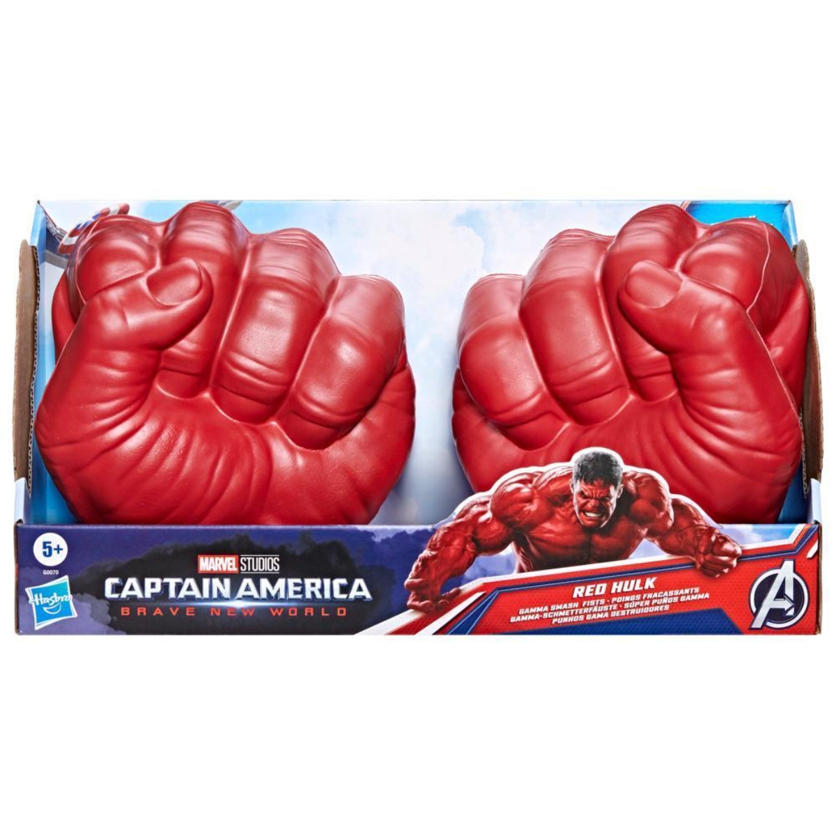 Marvel Captain America: Brave New World Red Hulk Gamma Smash Fists Unisex, 5-7 Years