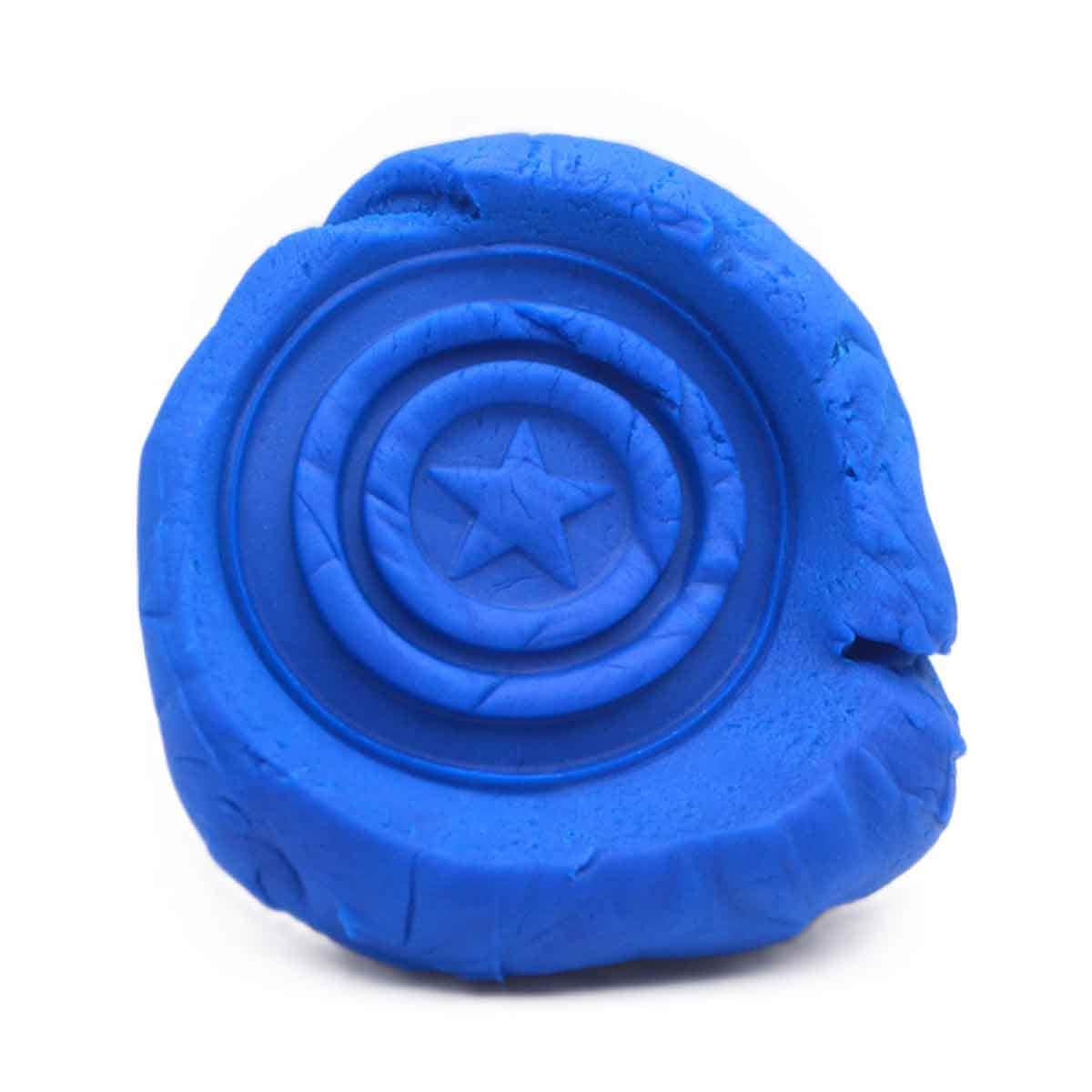 Marvel Avengers Captain America 3 oz. Dough with Figure Stamper Unisex, 3-4 Years