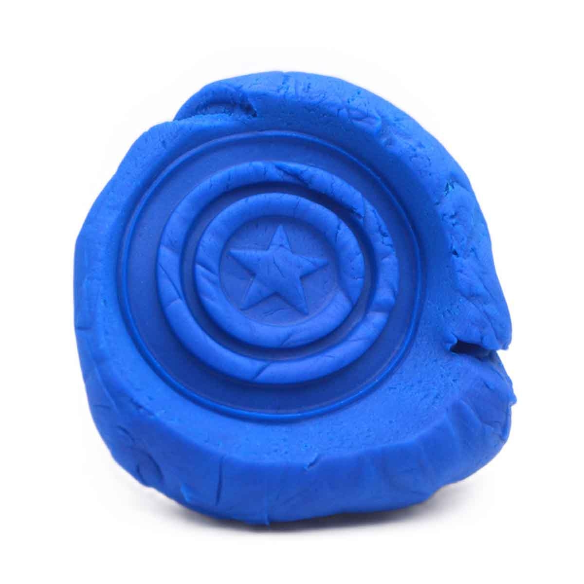 Marvel Avengers Captain America 3 oz. Dough with Figure Stamper Unisex, 3-4 Years