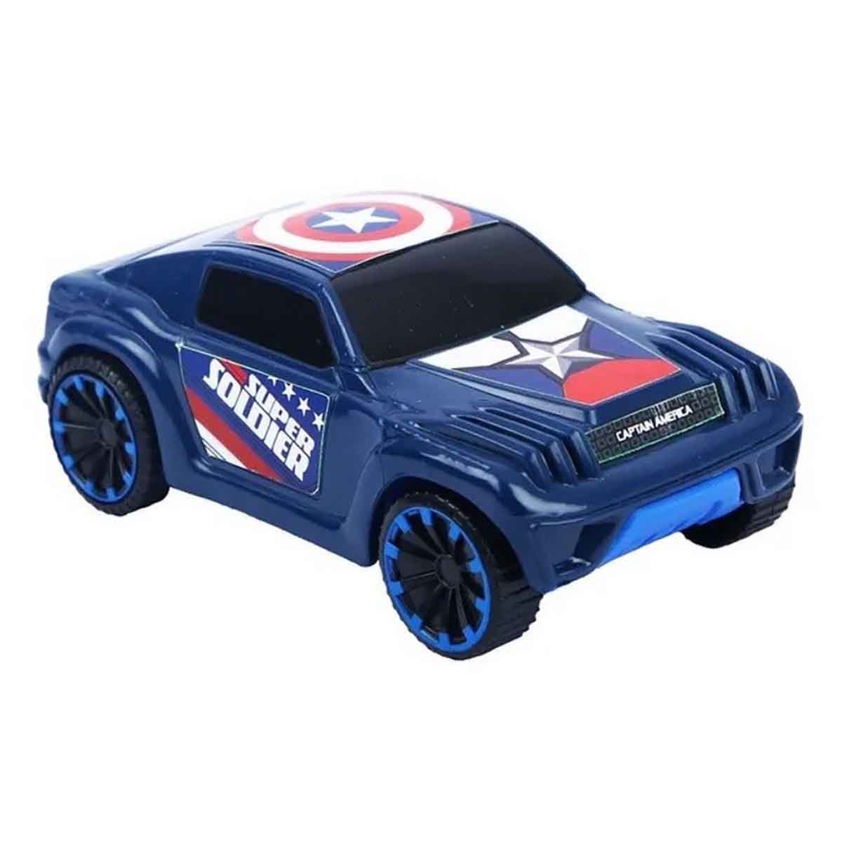 Marvel Captain America Edition Mightiest Pull-Back SUV Unisex, 3-4 Years