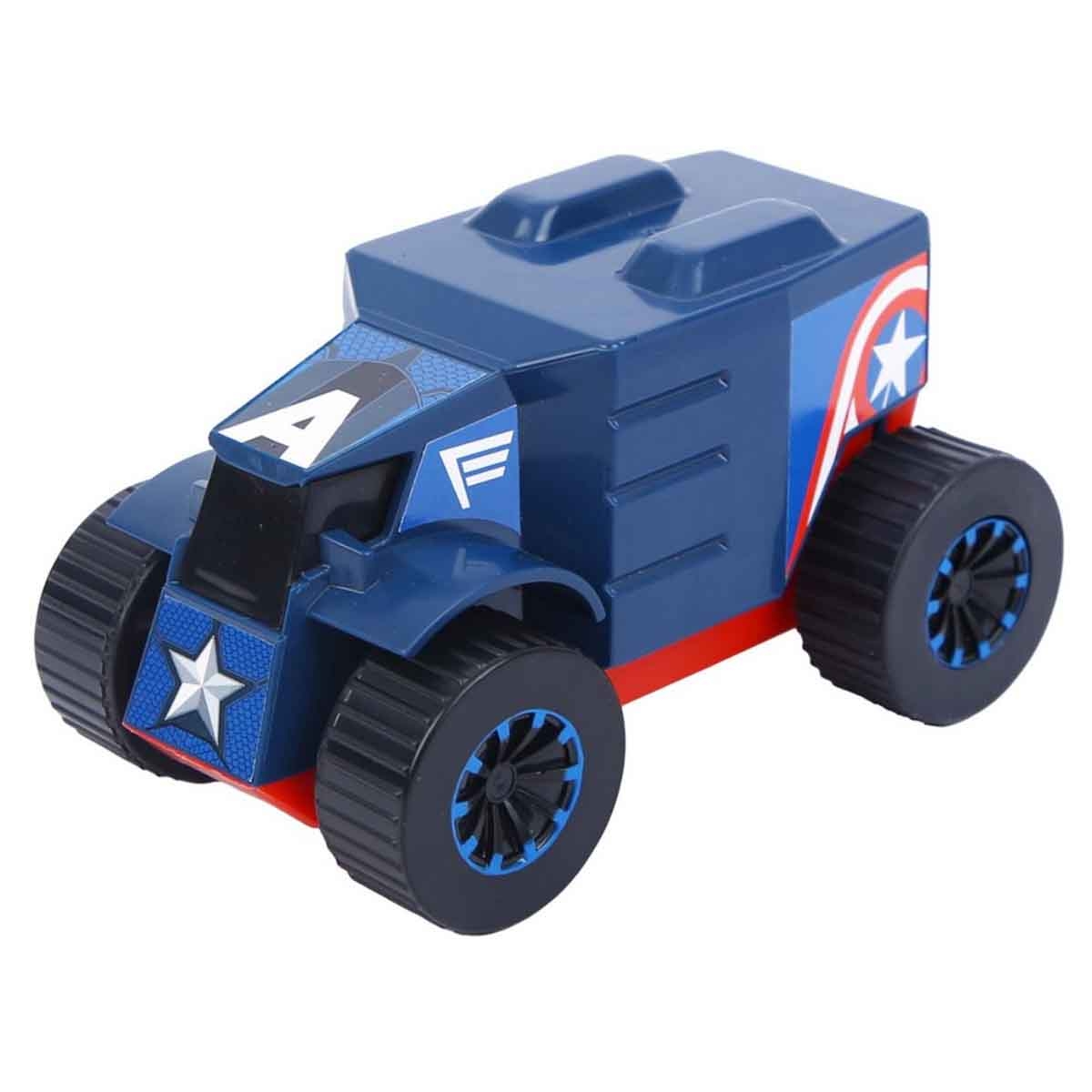 Marvel Captain America Pull Back Mightiest Truck Unisex, 3-4 Years