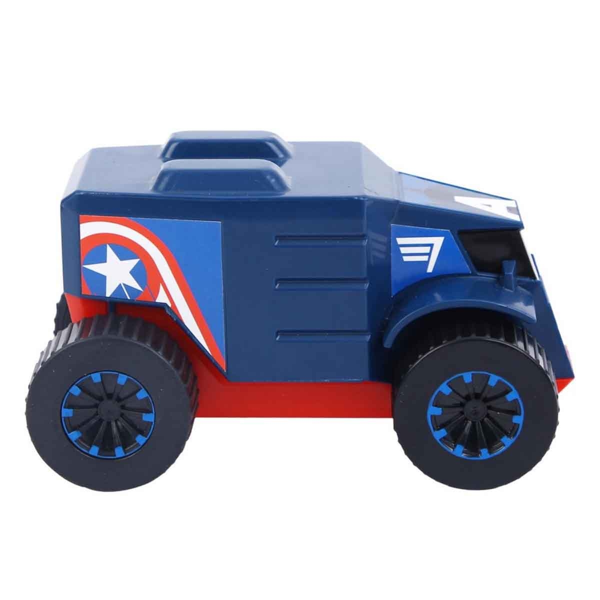 Marvel Captain America Pull Back Mightiest Truck Unisex, 3-4 Years