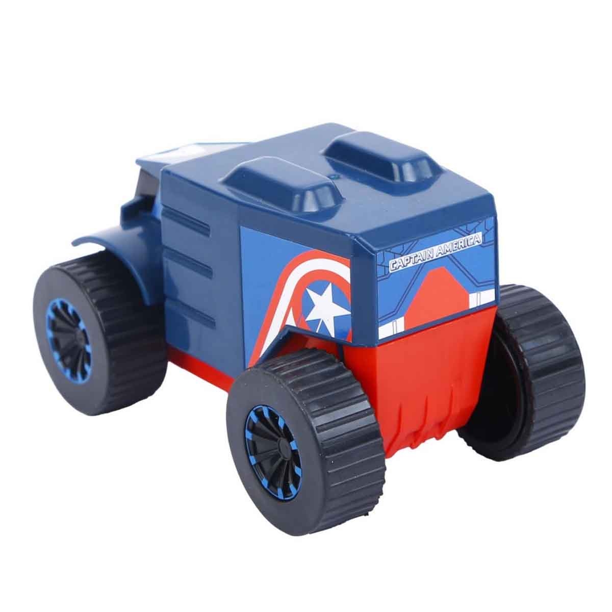 Marvel Captain America Pull Back Mightiest Truck Unisex, 3-4 Years