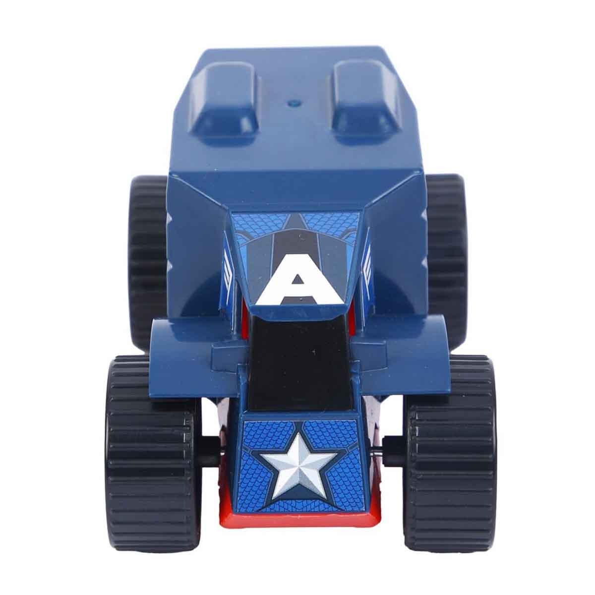 Marvel Captain America Pull Back Mightiest Truck Unisex, 3-4 Years