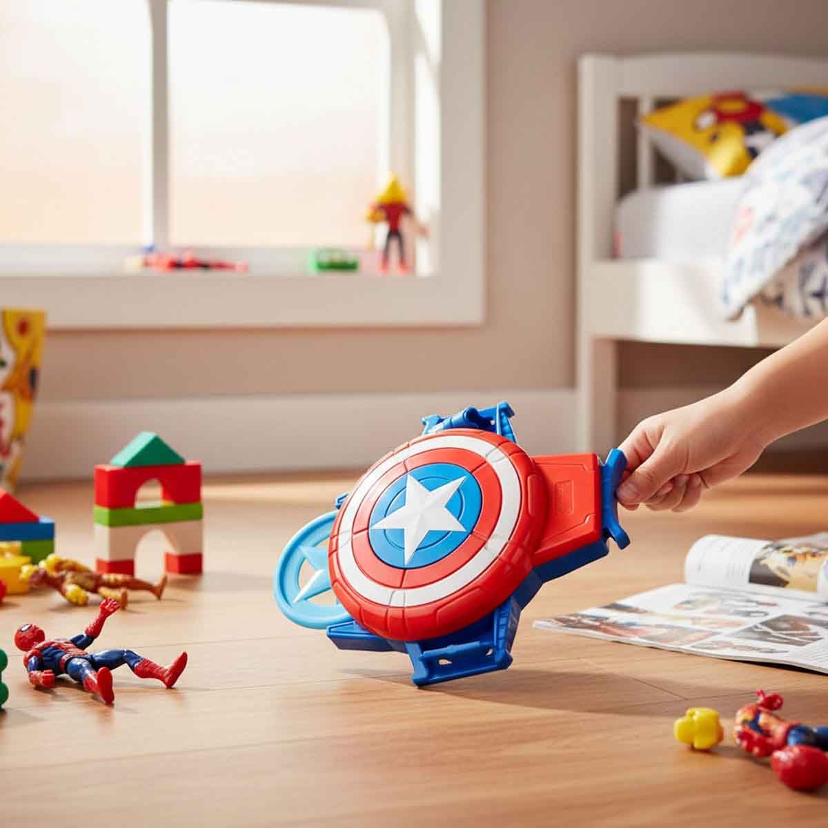 Marvel Captain America Shield Disc Blaster Unisex, 5-7 Years