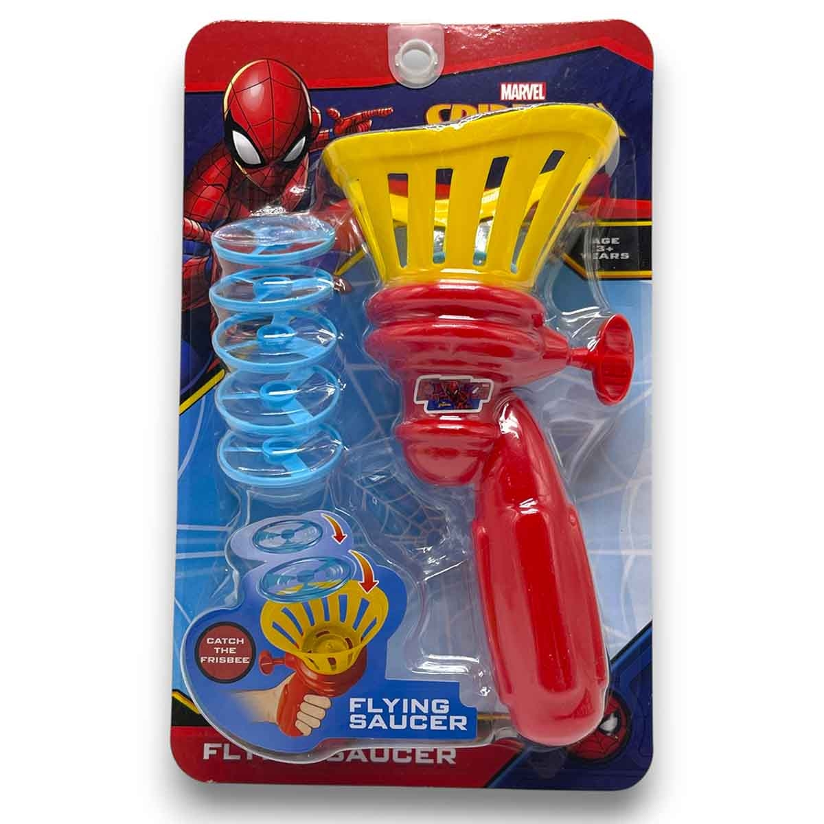 Marvel Flying Saucer Disc Shooter Toy with 5 Launching Discs Unisex, 3-4 Years