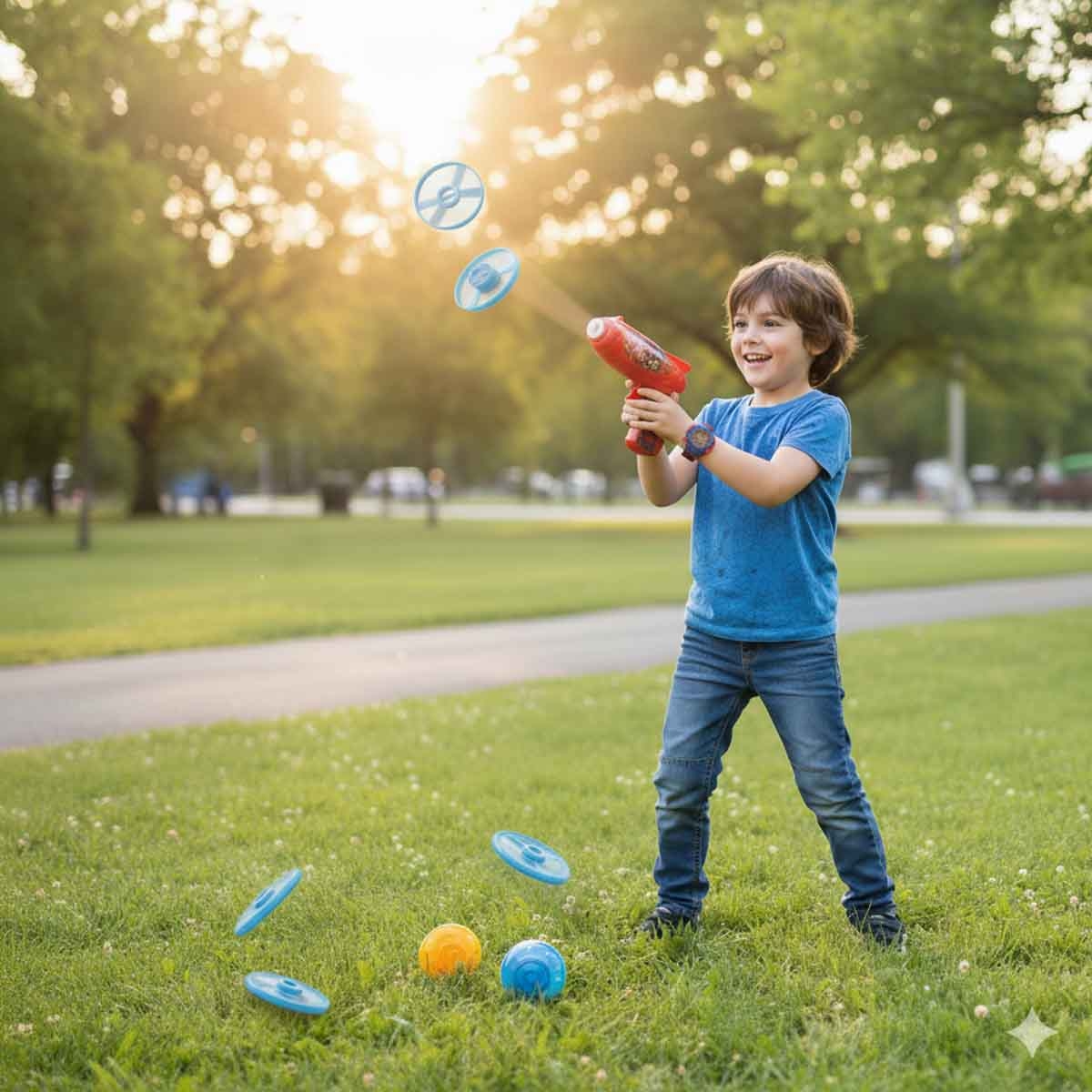 مارفل لعبة إطلاق أقراص طائرة مع 5 أقراص إطلاق للجنسين من عمر 3-4 سنوات