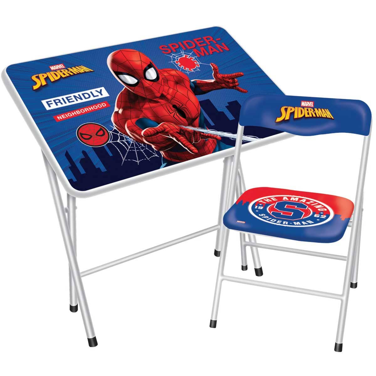 Marvel Friendly Spider-Man Table & Chair Set Unisex, 3-4 Years