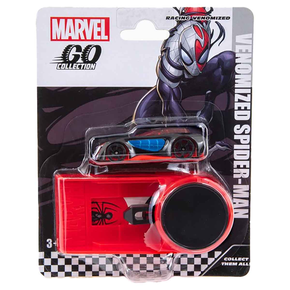 Marvel GO 3" Launcher Venom Spiderman Diecast Car Boys, 3-4 Years
