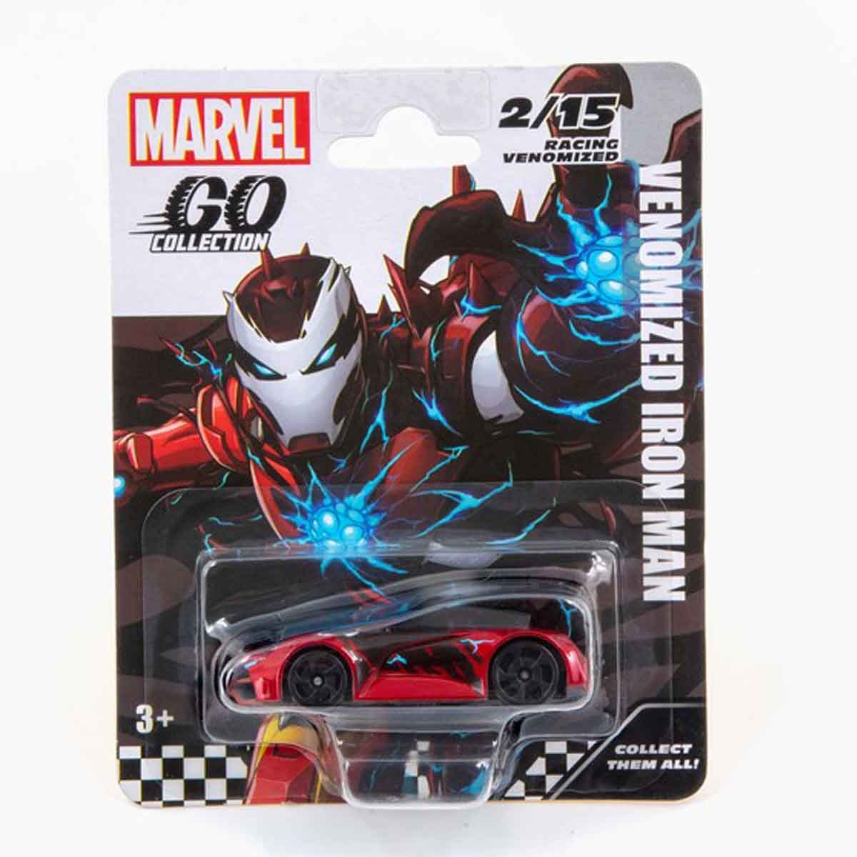 مارفل جو سيارة دايكاست سباق 3 انش فينوم آيرون مان للأولاد عمر 3-4 سنوات