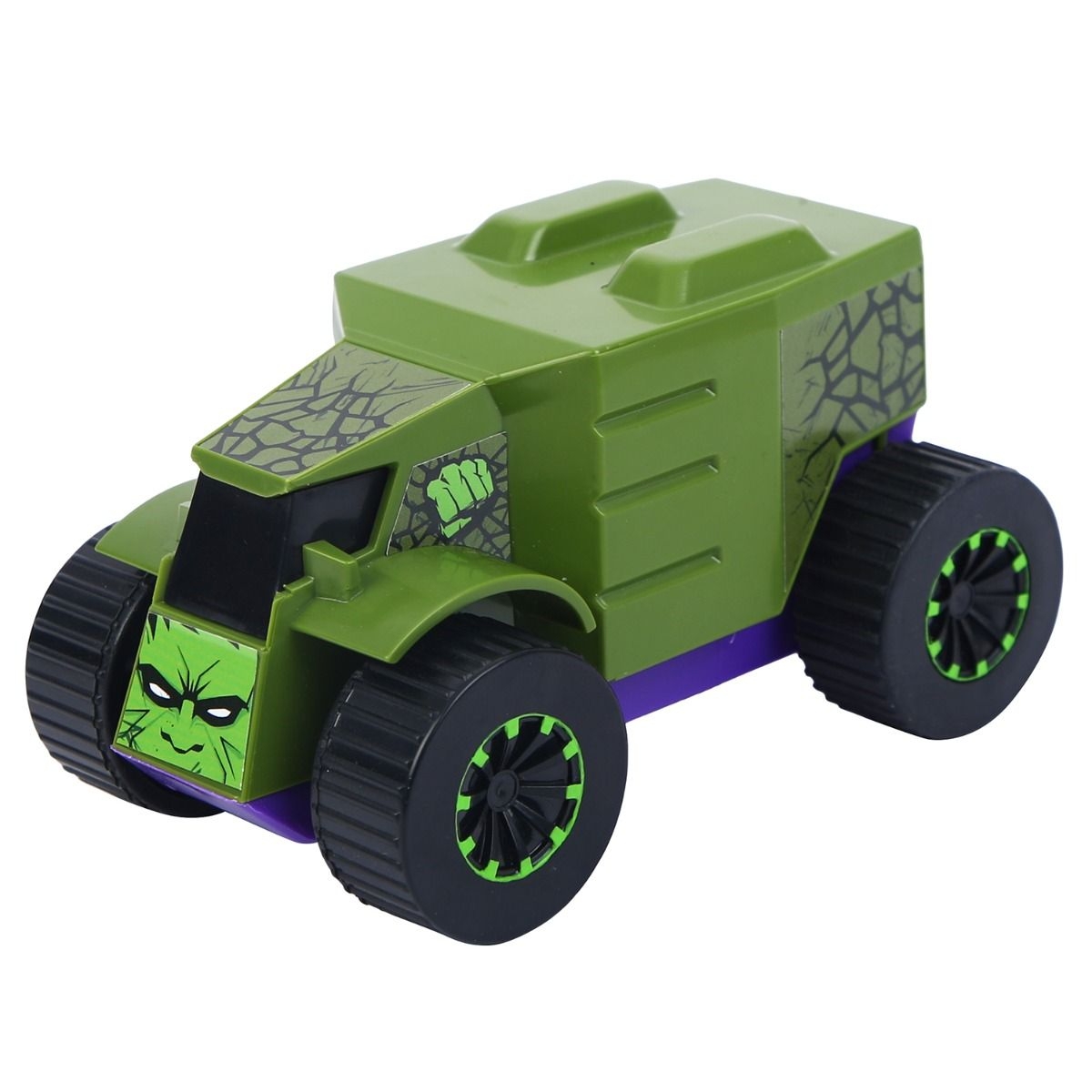 Marvel Hulk Pull Back Mightiest Truck Unisex, 3-4 Years