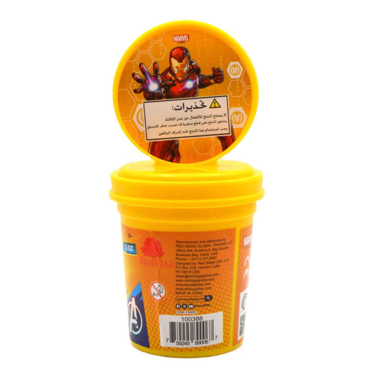 مارفل آيرون مان عجينة 3 أونصات مع أداة طباعة شكل للأطفال بعمر 3-4 سنوات
