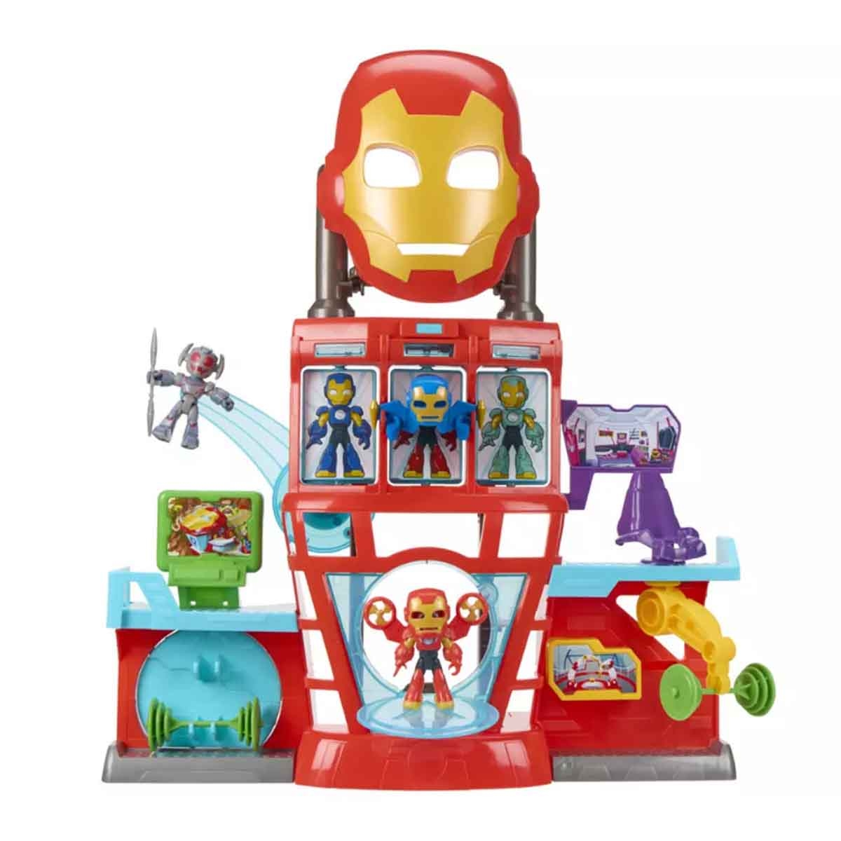 Iron Man & His Awesome Friends Marvel IQ Action Figure Playset Unisex, 3-4 Years