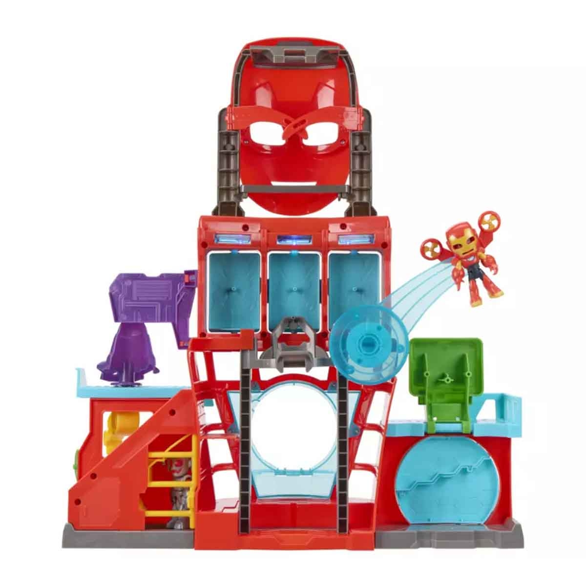 Iron Man & His Awesome Friends Marvel IQ Action Figure Playset Unisex, 3-4 Years