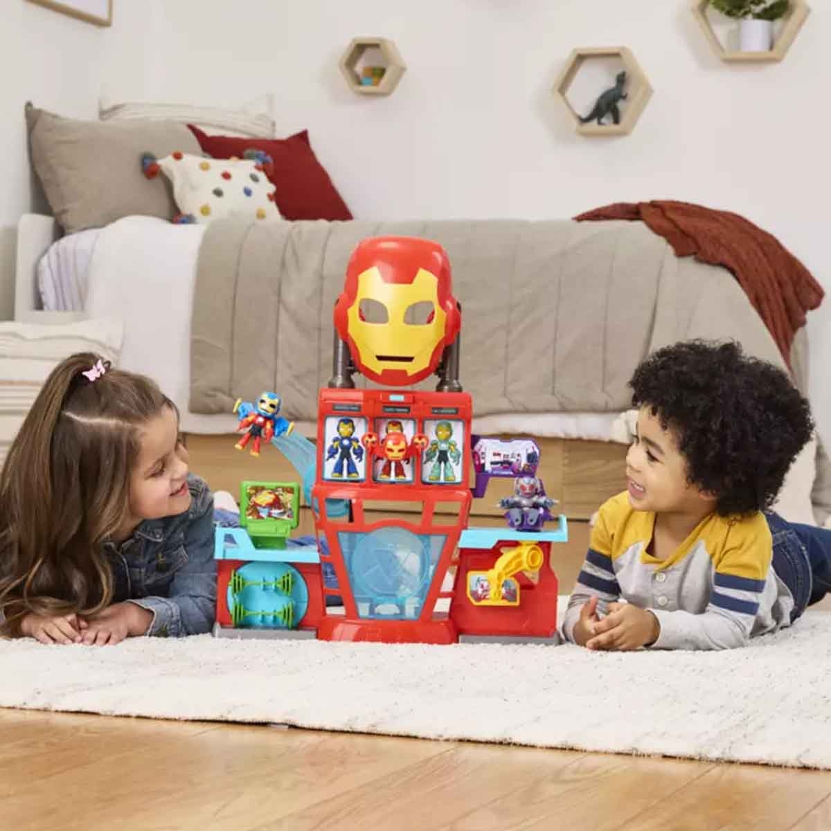 Iron Man & His Awesome Friends Marvel IQ Action Figure Playset Unisex, 3-4 Years