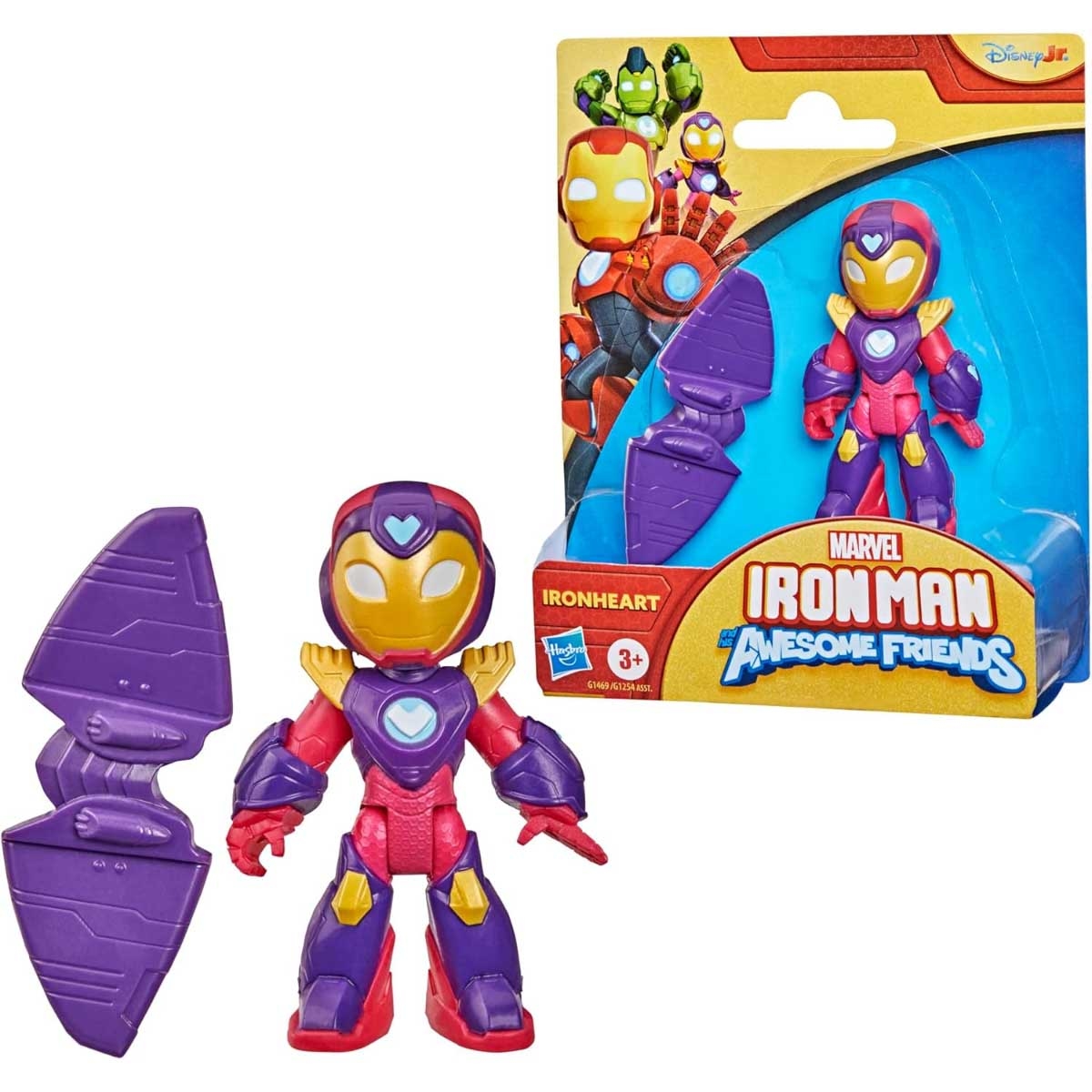 Marvel Iron Man & His Awesome Friends Ironheart Action Figure with Accessory Unisex, 3-4 Years