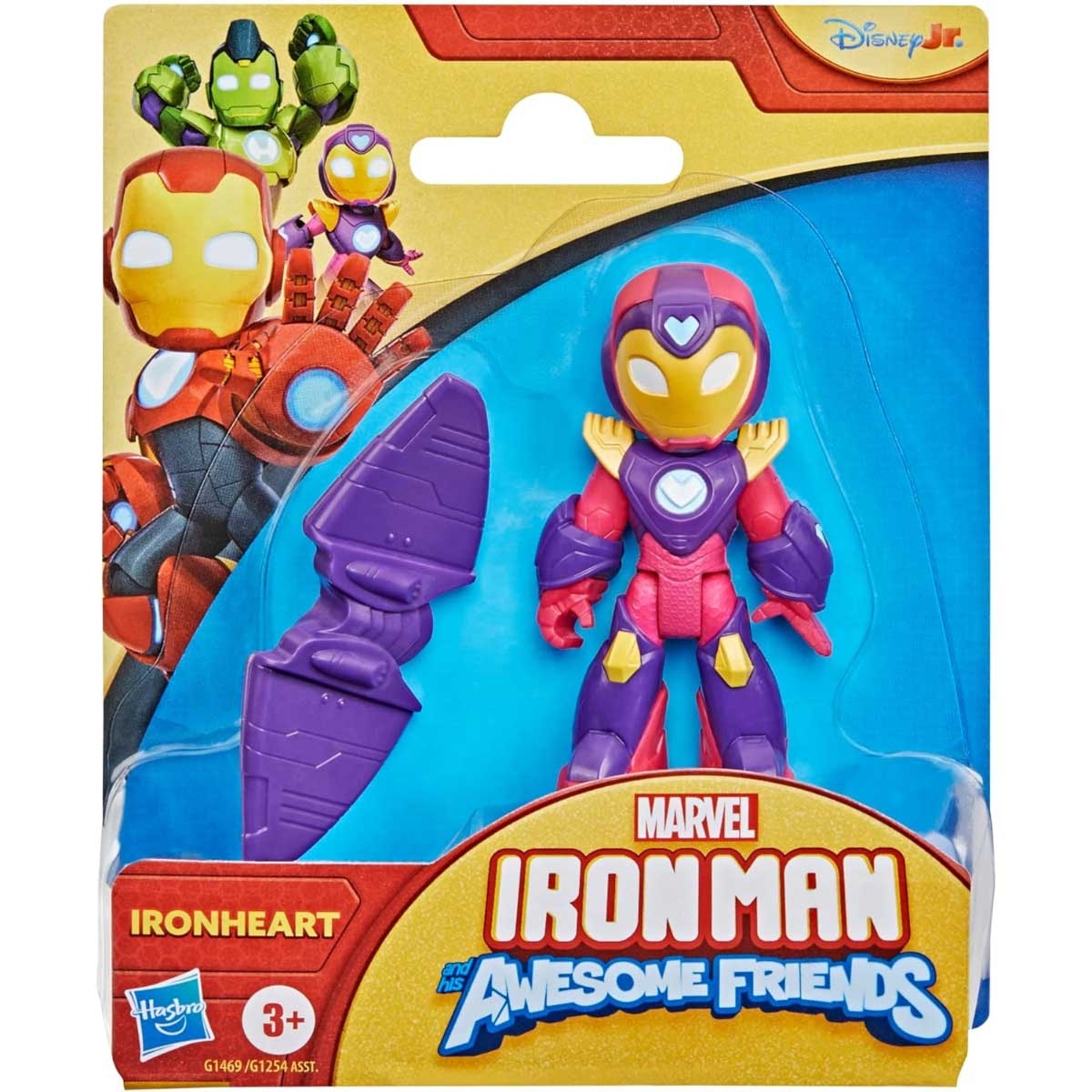 Marvel Iron Man & His Awesome Friends Ironheart Action Figure with Accessory Unisex, 3-4 Years