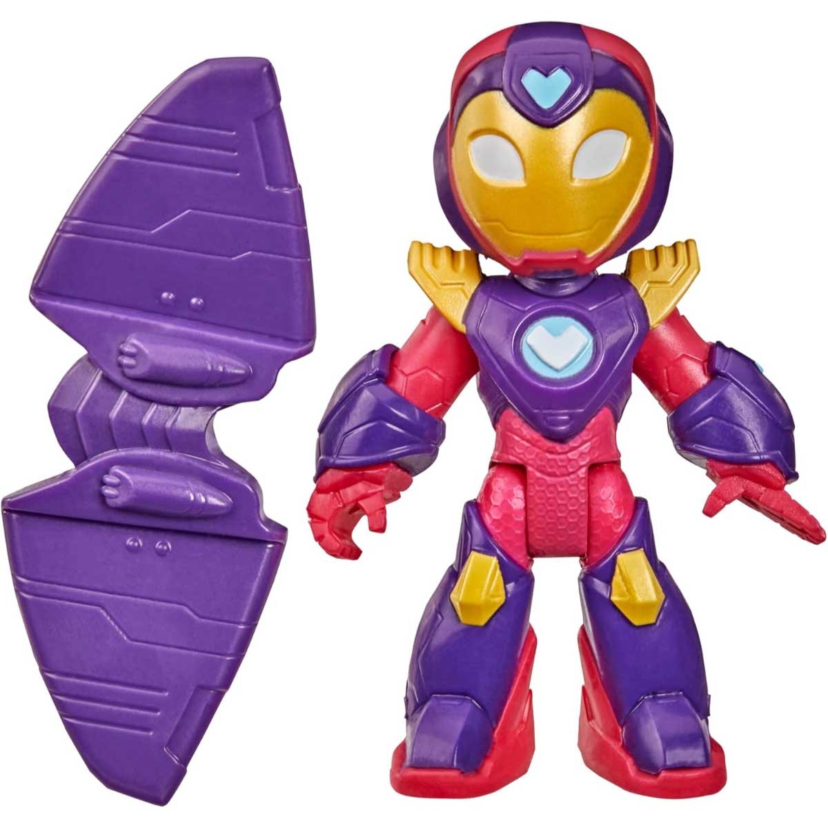 Marvel Iron Man & His Awesome Friends Ironheart Action Figure with Accessory Unisex, 3-4 Years