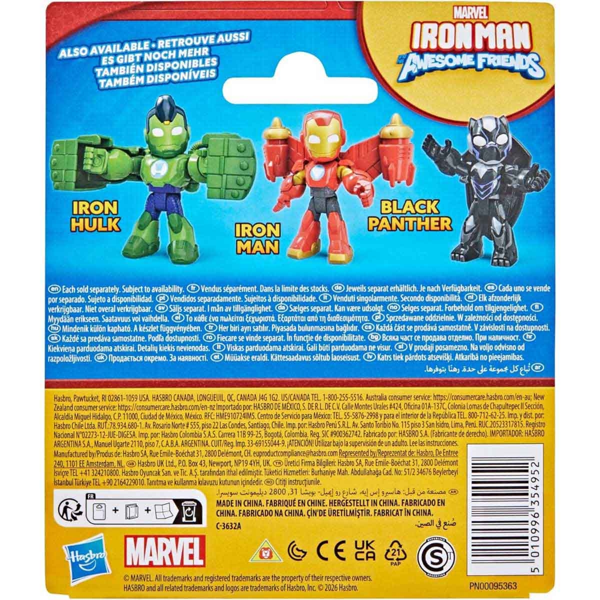Marvel Iron Man & His Awesome Friends Thor Action Figure with Accessories Unisex, 3-4 Years