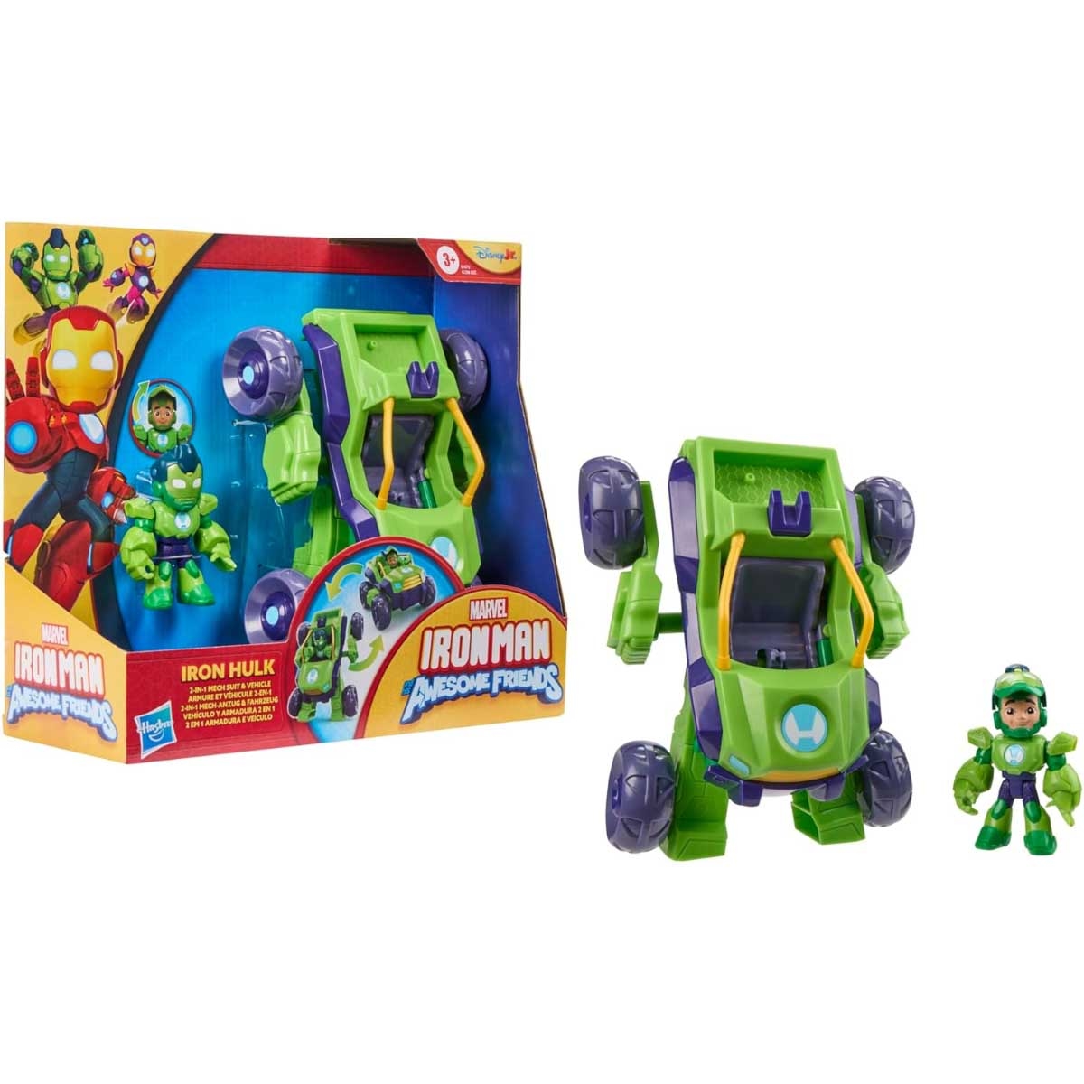 Marvel Iron Man Hulk Mech Action Figure Unisex, 3-4 Years