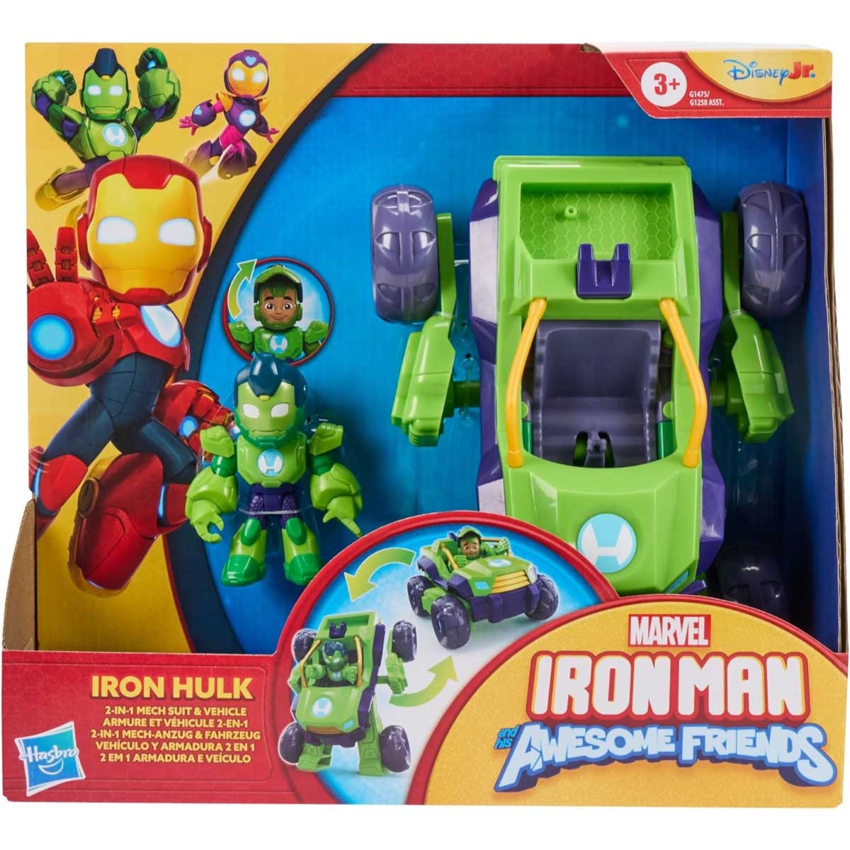 Marvel Iron Man Hulk Mech Action Figure Unisex, 3-4 Years