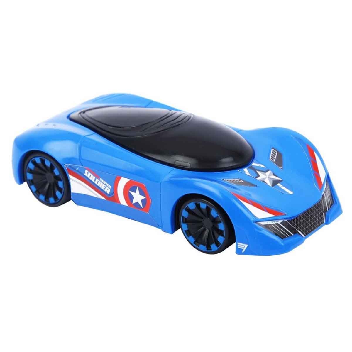 Marvel Mightiest Racers Pull-Back Captain America Edition Car Unisex, 3-4 Years