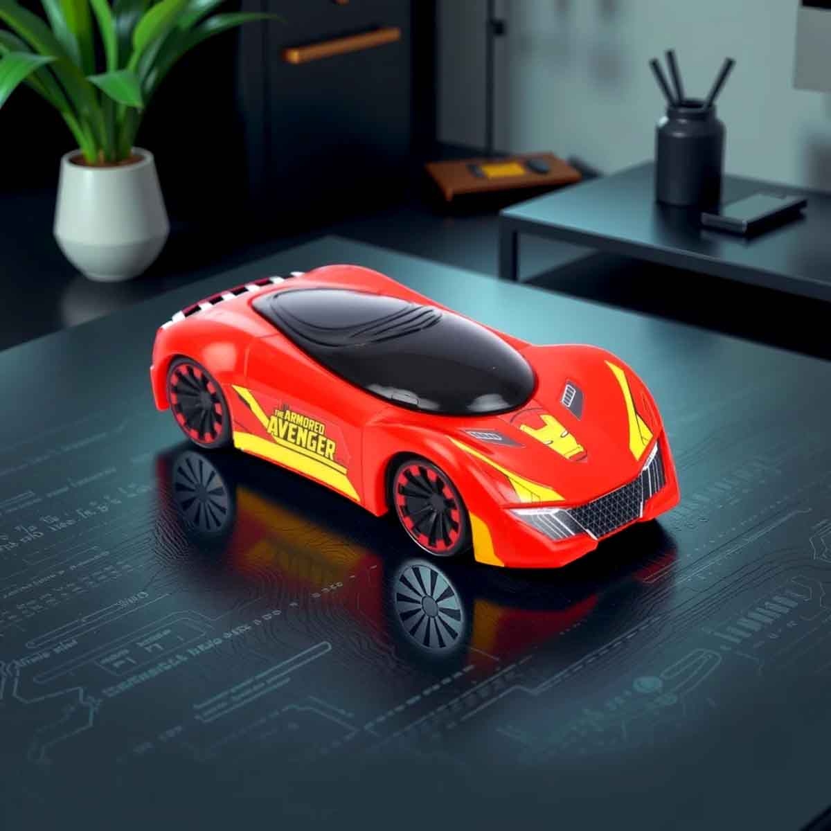 Marvel Mightiest Racers Pull-Back Iron Man Edition Car Unisex, 3-4 Years