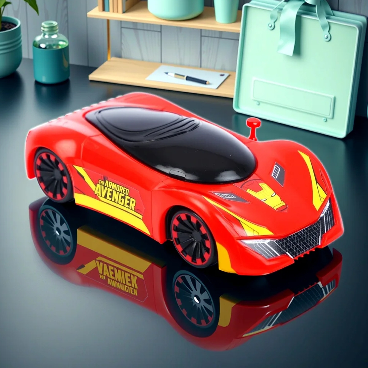 Marvel Mightiest Racers Pull-Back Iron Man Edition Car Unisex, 3-4 Years