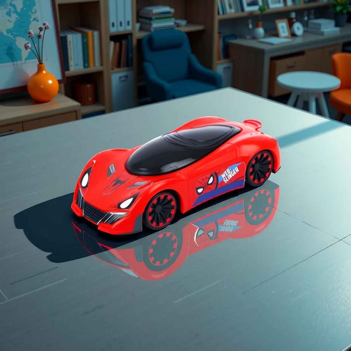 Marvel Mightiest Racers Pull-Back Spider-Man Edition Car Unisex, 3-4 Years