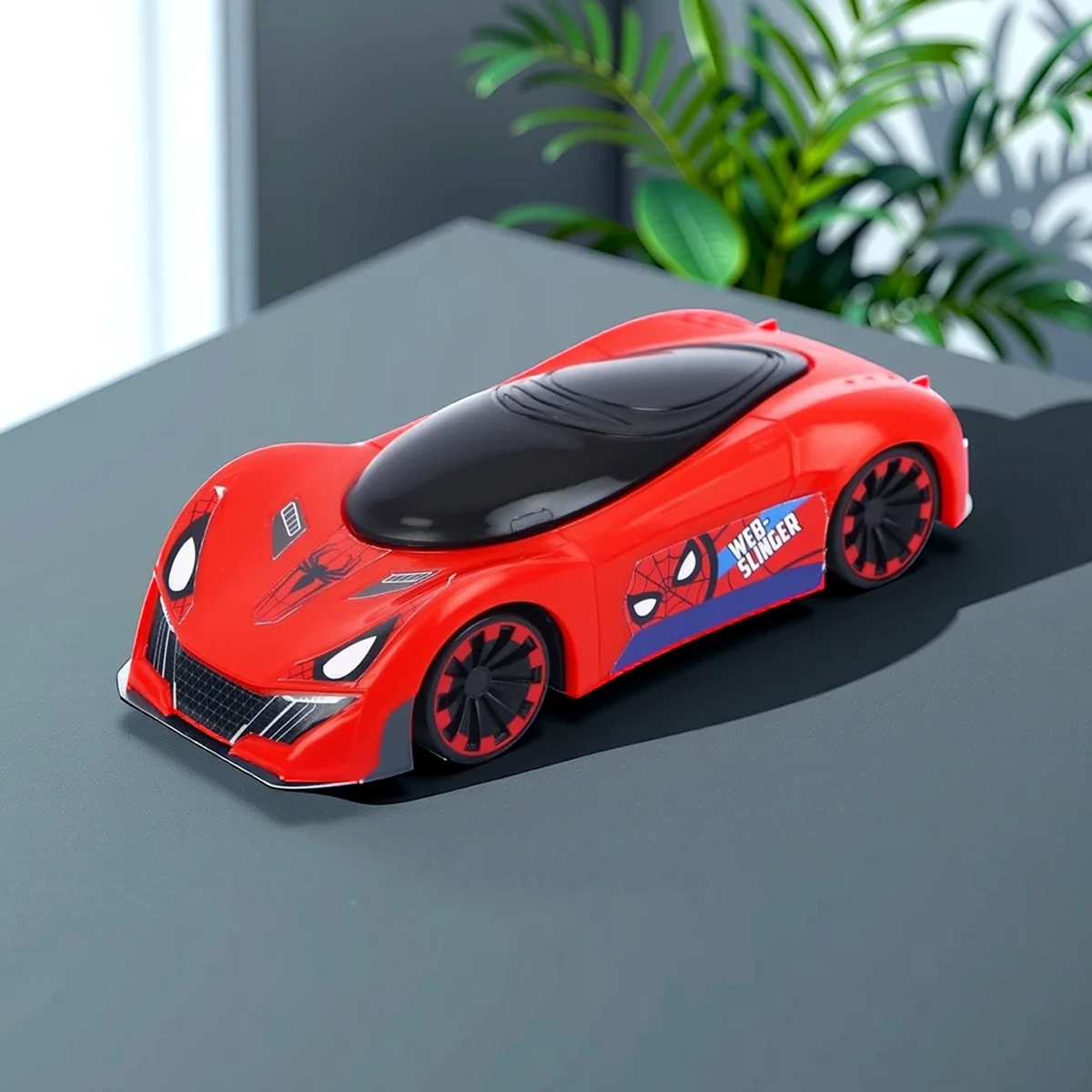 Marvel Mightiest Racers Pull-Back Spider-Man Edition Car Unisex, 3-4 Years