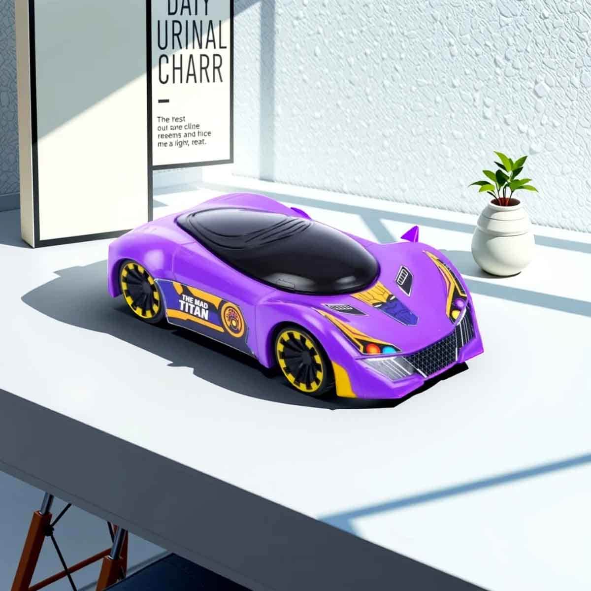 Marvel Mightiest Racers Pull-Back Thanos Edition Car Unisex, 3-4 Years