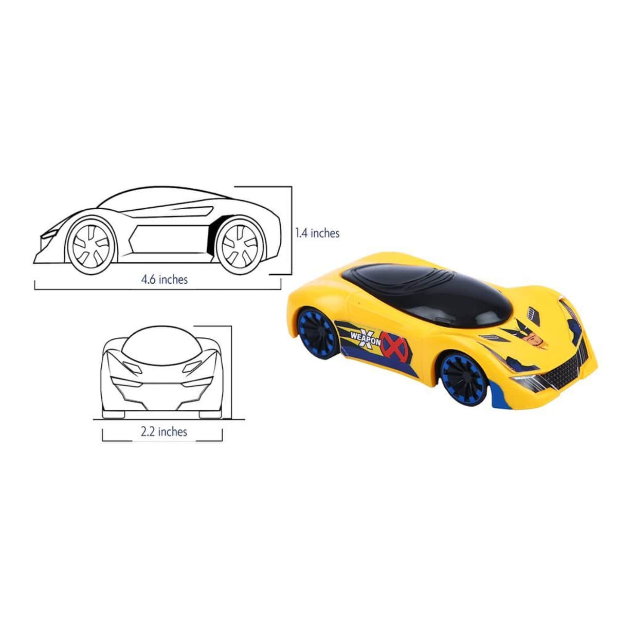 Marvel Mightiest Racers Pull-Back Wolverine Edition Car Unisex, 3-4 Years