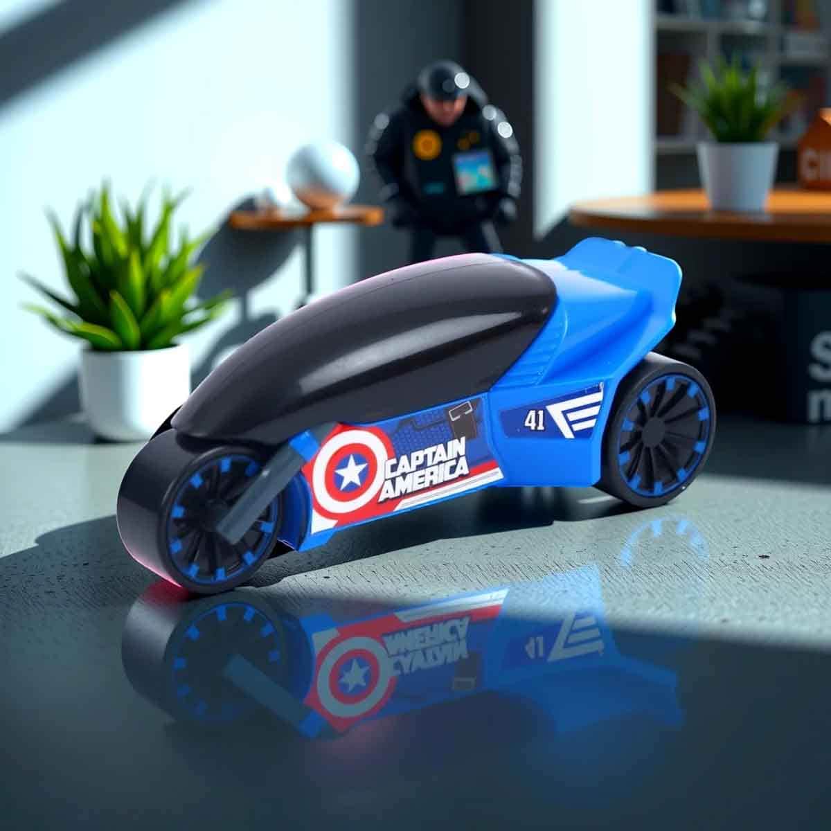 Marvel Mightiest Riders Captain America Motorcycle Unisex, 3-4 Years