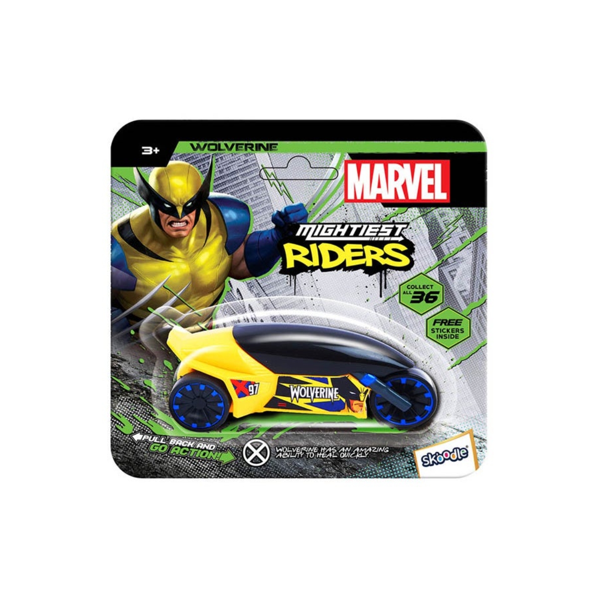 Marvel Mightiest Riders Wolverine Motorcycle Unisex, 3-4 Years