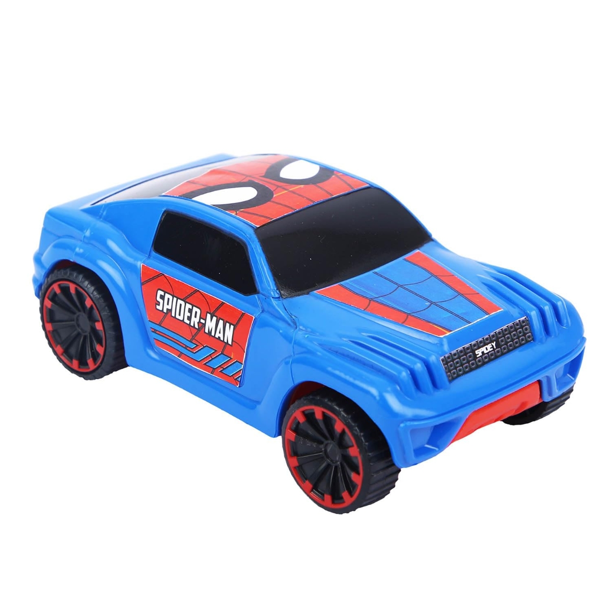 Marvel Mightiest SUV Car Pull-Back Spider Man Edition Car Unisex, 3-4 Years