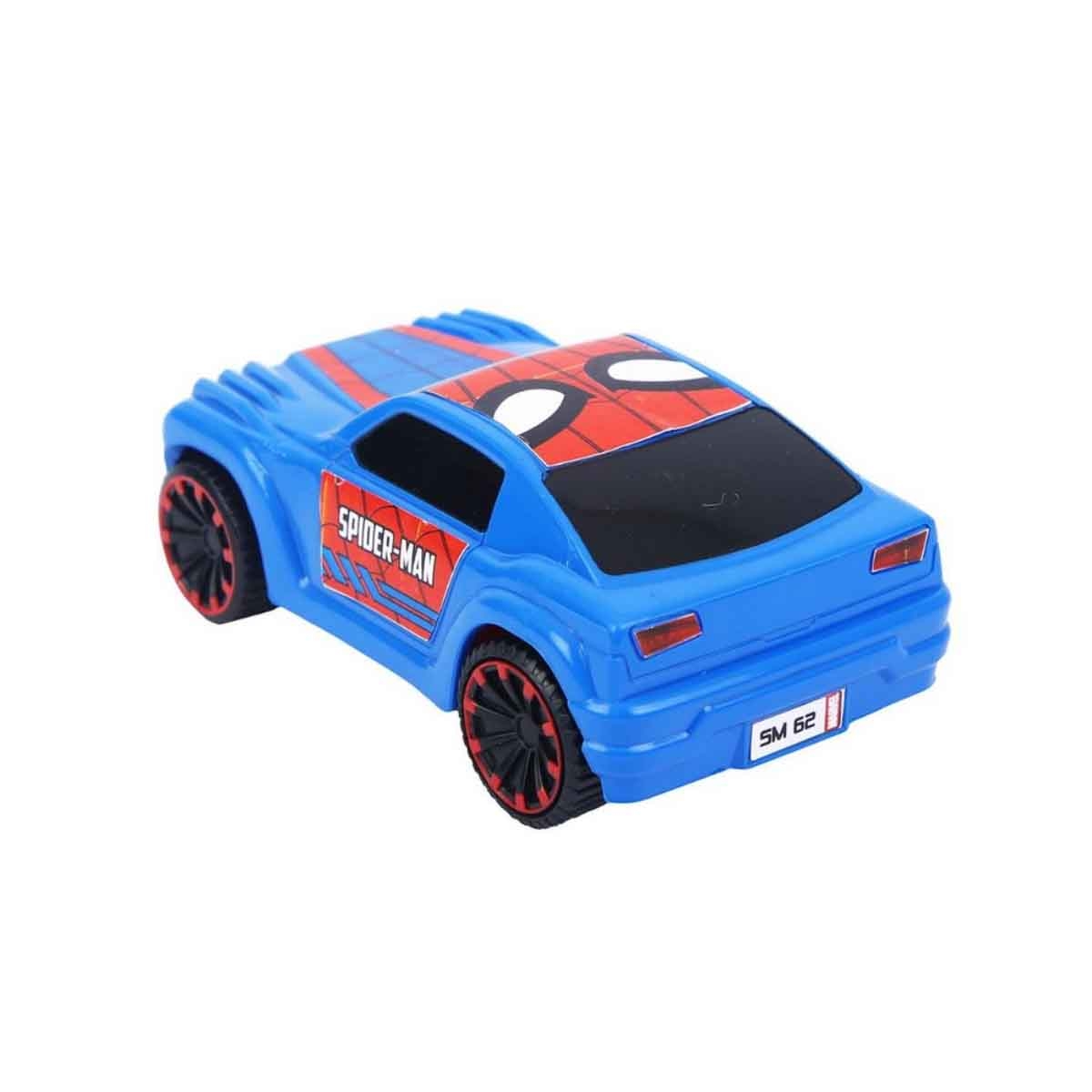 Marvel Mightiest SUV Car Pull-Back Spider Man Edition Car Unisex, 3-4 Years