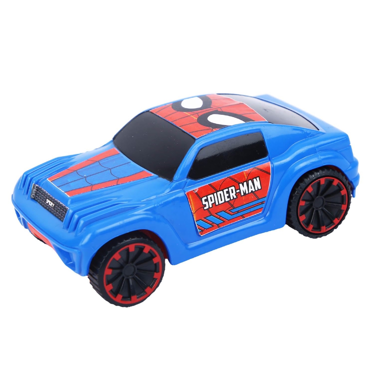 Marvel Mightiest SUV Car Pull-Back Spider Man Edition Car Unisex, 3-4 Years