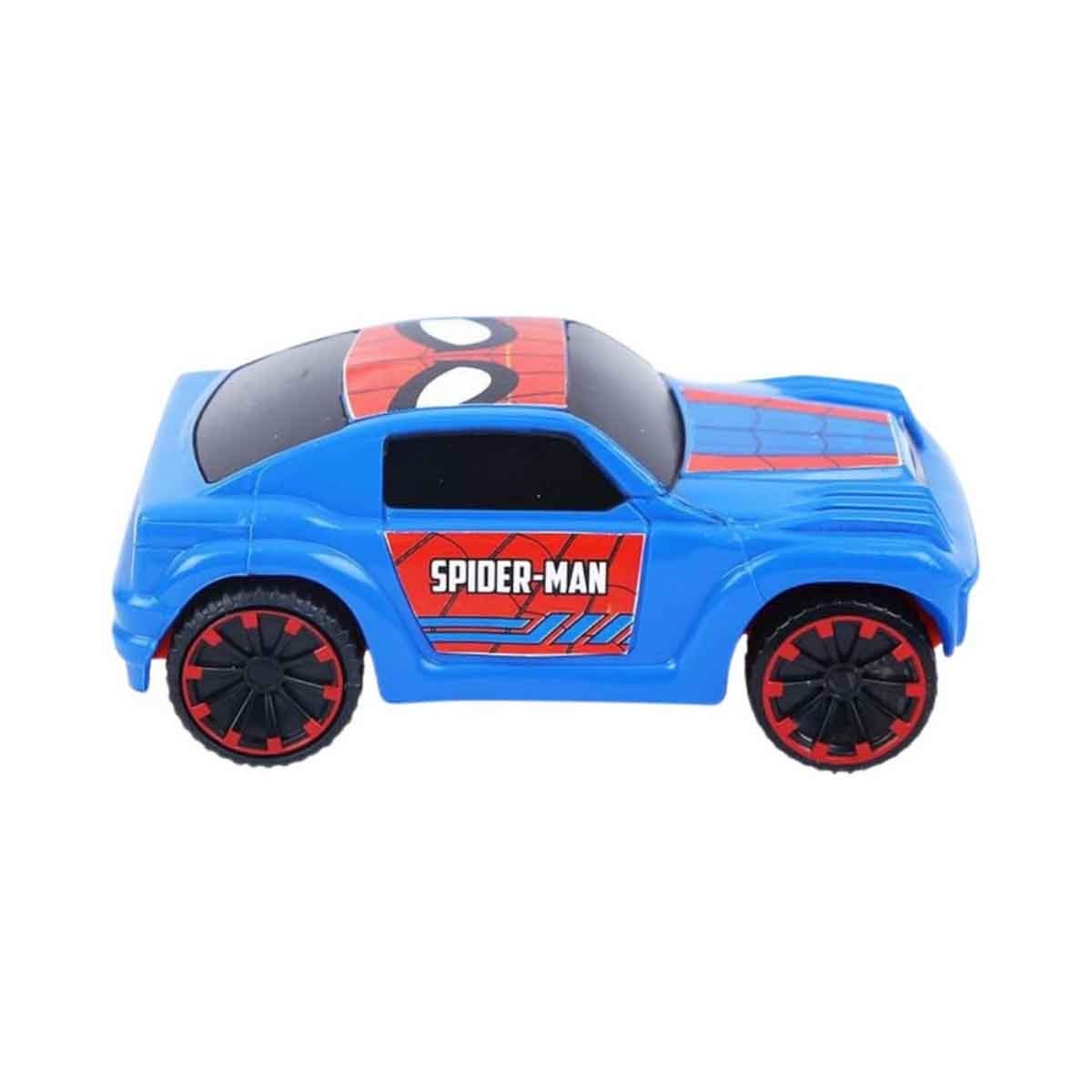 Marvel Mightiest SUV Car Pull-Back Spider Man Edition Car Unisex, 3-4 Years