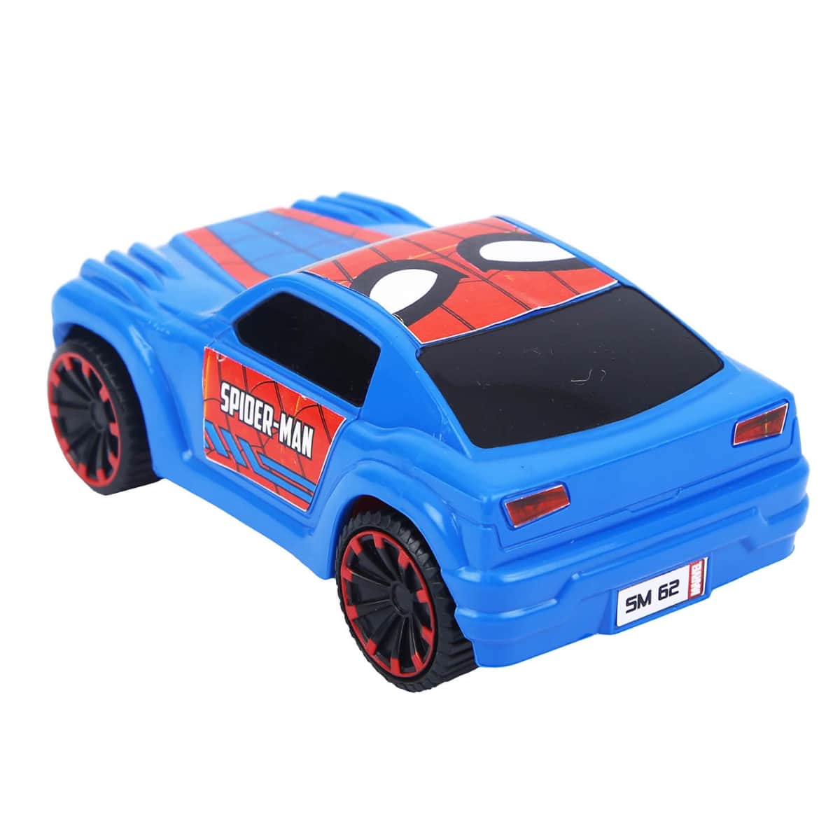 Marvel Mightiest SUV Car Pull-Back Spider Man Edition Car Unisex, 3-4 Years