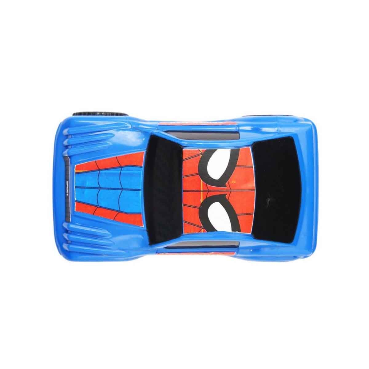 Marvel Mightiest SUV Car Pull-Back Spider Man Edition Car Unisex, 3-4 Years