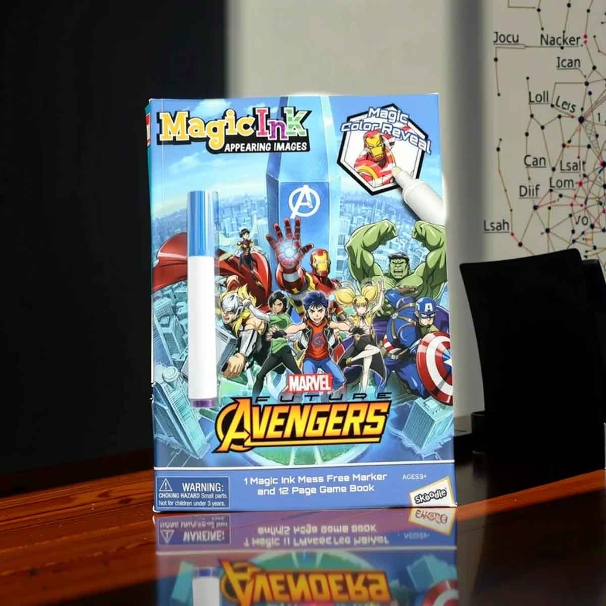 Marvel Avengers 10107-4 Magic Ink Book Unisex, 3-4 Years