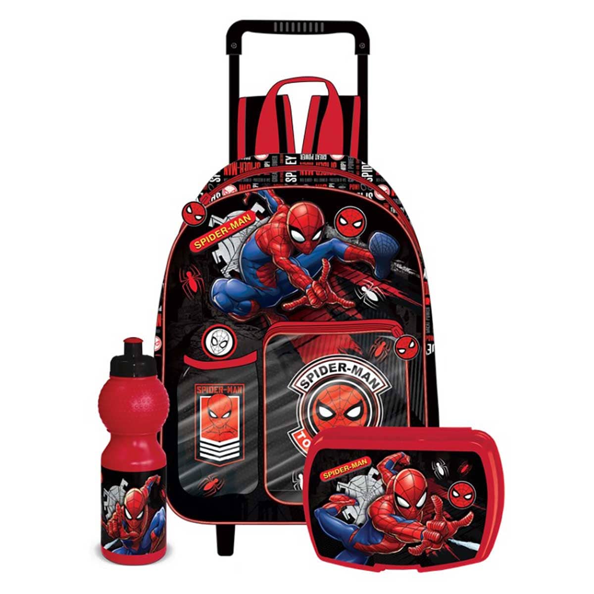 Marvel Spider-Man 3-in-1 14" Trolley Bag Set Unisex, 3-4 Years